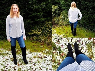 OOTD: Black overknee boots