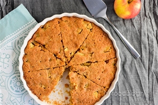 Appelcake met een vleugje amandel