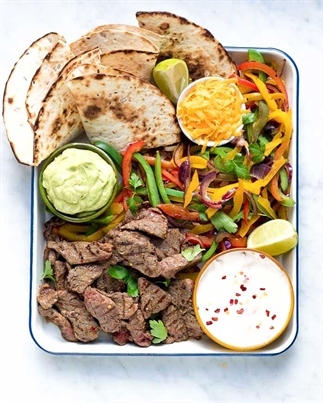 De perfecte beef fajitas