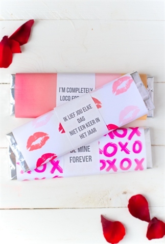 DIY Valentijn chocolade wikkels