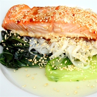 Teriyaki Zalm met Paksoi