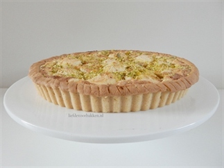 Appelvlaai met vanilleroom