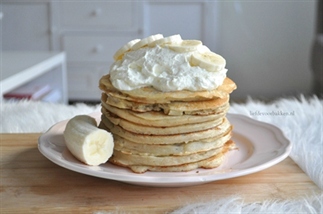 Bananen pannenkoekjes met room