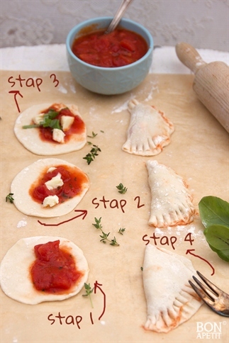 Coole mini pizza Calzone!