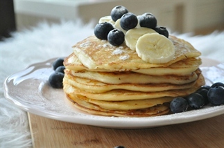 Kwark pannenkoekjes met vers fruit