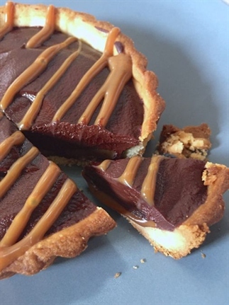 Pure chocolade taartjes met Dulce de Leche