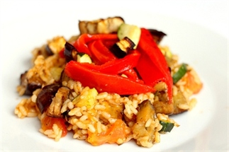Recept: Ratatouillerisotto met gegrilde groenten