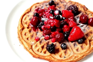 Recept: Vegan wafel met vruchten