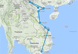 Ultieme backpack route Vietnam