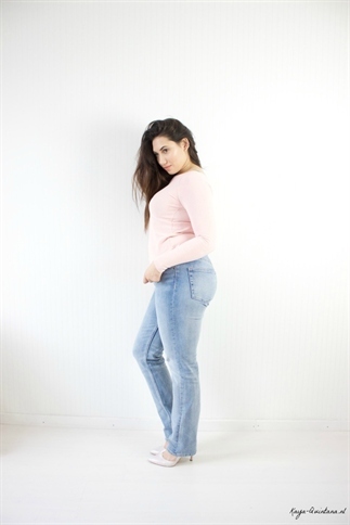 Een extra lange jeans