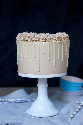Spektakel taart: Chocolade-salted caramel taart!