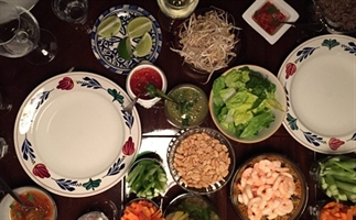 Wijnspijs: riesling met verse springrolls