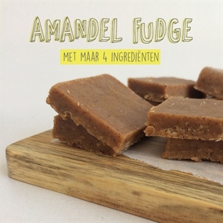 Amandel fudge (4 ingrediënten en vegan!)