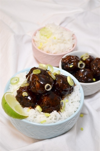 Aziatische teriyaki gehaktballetjes