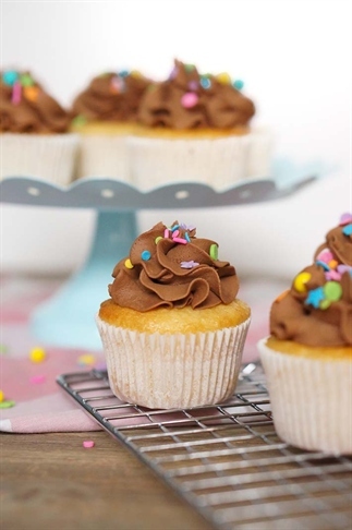 Cupcakes met de lekkerste chocolade frosting ever!