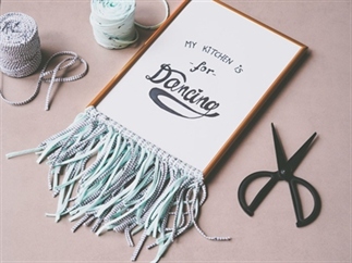 DIY: Funky Fringe kader