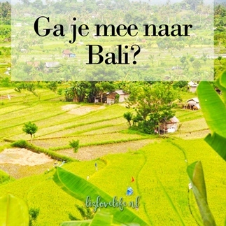 Ga je mee naar Bali?