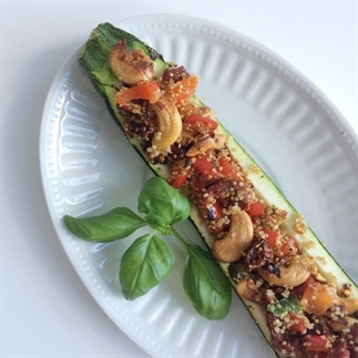 Gevulde courgette met quinoa