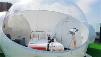 Slaap onder de sterren in een Air-Bubble!