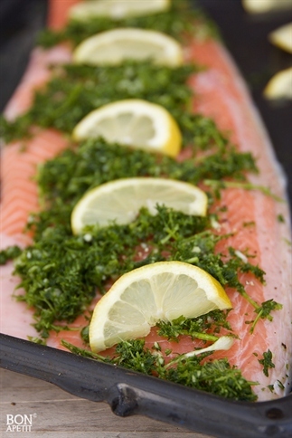 ZELDZAAM LEKKERE VERSE ZALM UIT DE OVEN!