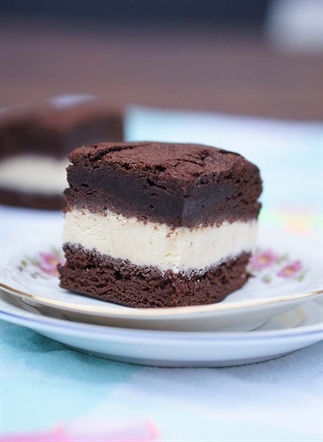 Brownie ijs sandwiches!