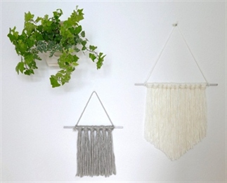 DIY | makkelijke wandhanger van wol!