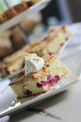 Frambozenplaatcake