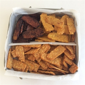Gefrituurde tempeh