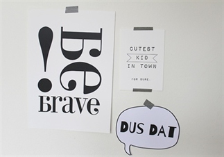 Printbare hanger met quote