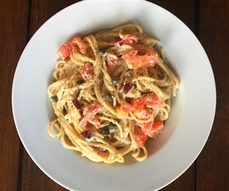 Romige spaghetti à la carbonara voor 1 persoon