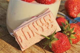 Tony's Chocolonely Chocolademousse met aardbeien