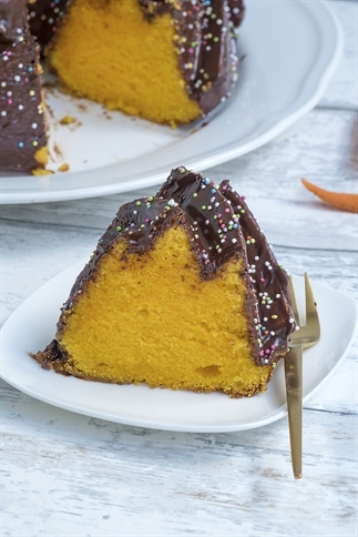 Wortelcake met chocolade