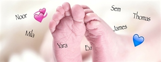 De 20 populairste babynamen van 2017