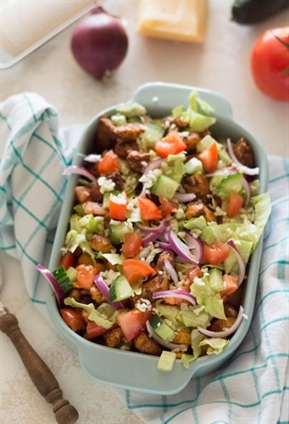 Kipsalon (de gezondere versie van de kapsalon)