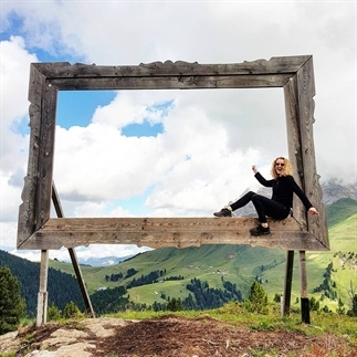 Magische kunst hoog in de Italiaanse Alpen