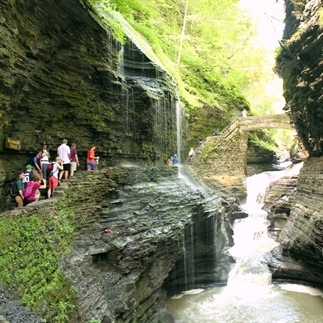 Mooie watervallen in Watkins Glen