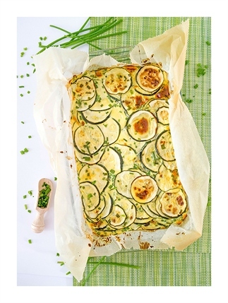 Ovenschotel met courgettes - Vegetarisch -