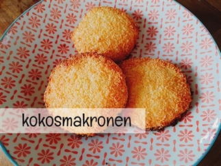 Overheerlijke kokosmakronen