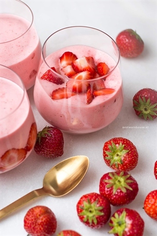 Snelle aardbeienmousse – met 2 ingrediënten