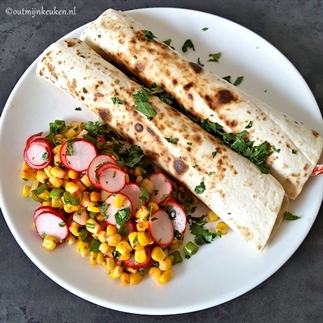 Tonijn wraps met Mexicaanse salade