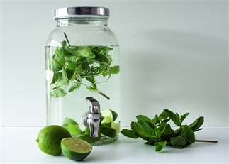 Verschillende varianten fruitwater, zelfgemaakt!