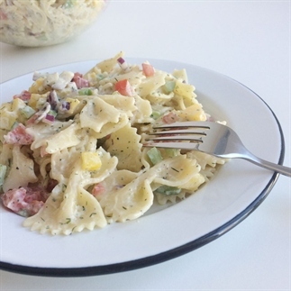 Zomerse pastasalade
