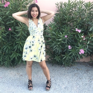 Een zomerse, gele outfit