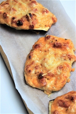 Gegratineerde aubergineschuitjes met bechamel