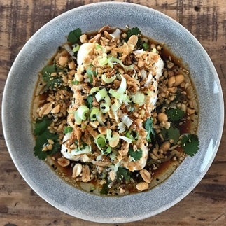 Gestoomde silken tofu