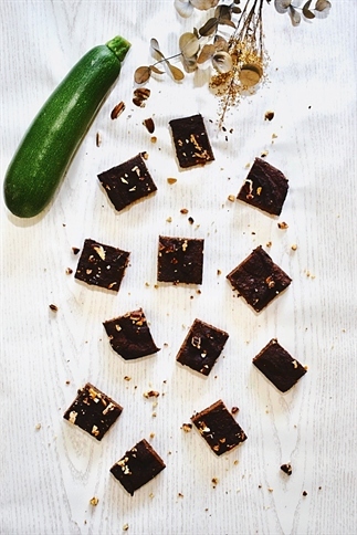 Gezonde courgette brownies