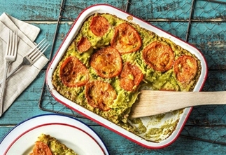 Lasagne met kipgehakt en broccoli