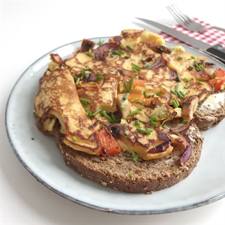 Vegan boerenomelet