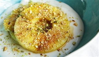 Warme ananas toetje