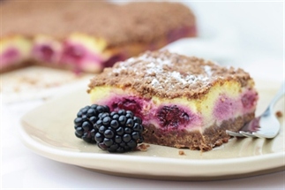 Bramen Cheesecake met kruimeldeeg